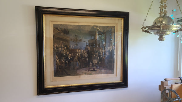 Rare! Pre- Civil War Political Art Piece-Etching "The Great Compromise "