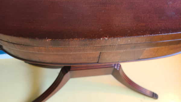 Antique mahogany flip top game table