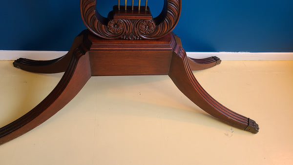 Antique mahogany flip top game table