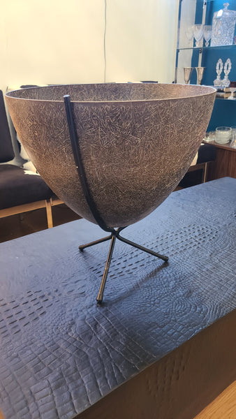 Cool Midcentury fiberglass bullet planter