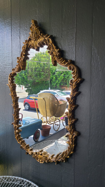 Beautiful gold Hollywood Regency mirror- ornate