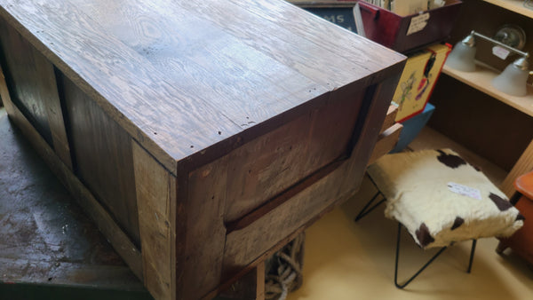 Antique oak mercantile spool cabinet,  5 drawer